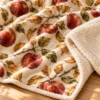Autumn Orchard Sherpa Blanket — detail design mockup
