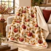 Autumn Orchard Sherpa Blanket — lifestyle design mockup
