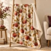 Autumn Orchard Sherpa Blanket — main design mockup