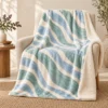 Coastal Drift Sherpa Blanket — main design mockup