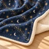 Stargazer Trail Sherpa Blanket — detail design mockup