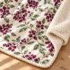 Winter Berry Sherpa Blanket — detail design mockup