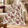 Winter Berry Sherpa Blanket — lifestyle design mockup