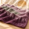 Mountain Morning Plush Fleece Blanket — detail design mockup