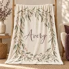 Willow Name Plush Fleece Blanket — main design mockup