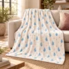 Rainy Day Dots Plush Fleece Blanket — lifestyle design mockup