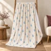 Rainy Day Dots Plush Fleece Blanket — main design mockup