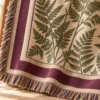 Heritage Fern Woven Throw — detail design mockup