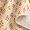 Golden Grove Quilted Throw — detail design mockup