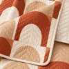 Patchwork Arches Quilted Throw — detail design mockup
